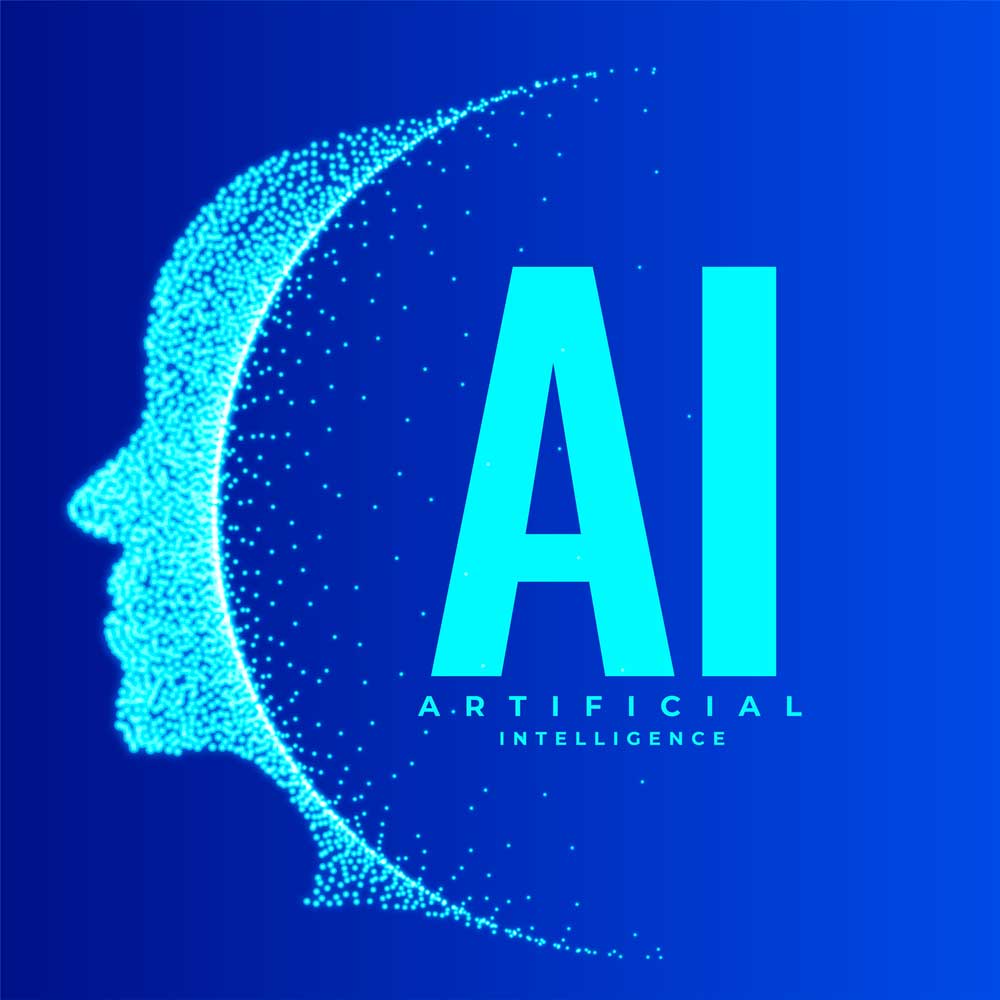 Mappa stilizzata del Canton Ticino con microchip AI centrale che irradia connessioni, simbolo di crescita e innovazione tecnologica per le PMI locali al tramonto